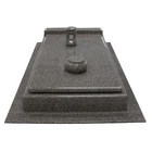 Natural Black Dark Grey Marble Headstones Tombstones