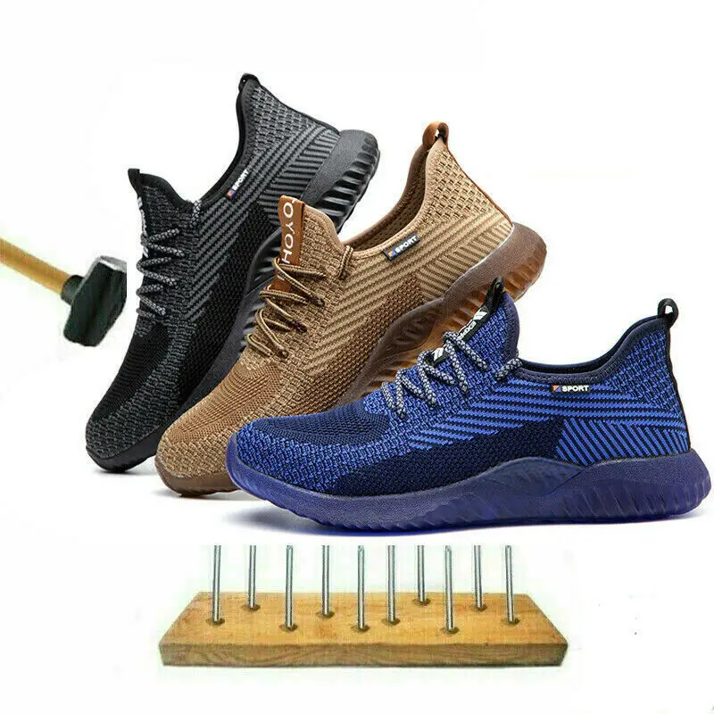 New fashion Composite Toe Blue Work Shoes Lightweight Breathable Work Safety Sneakers
New fashion Composite Toe Blue Work Shoes Lightweight Breathable Work Safety Sneakers