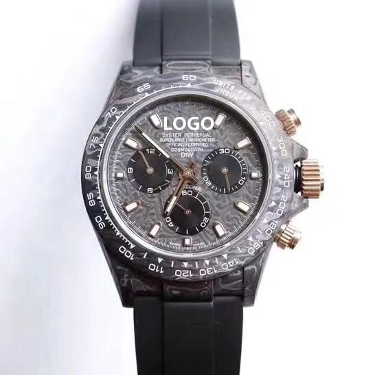 Luxury Diver's Watch NOOB7750 Movement Super Chronograph Function Carbon Fiber Case Rolexables Watch
Luxury Diver's Watch NOOB7750 Movement Super Chronograph Function Carbon Fiber Case Rolexables Watch