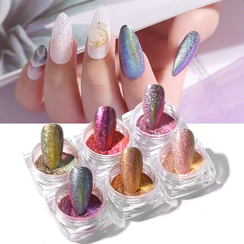 6 Boxes/set Laser Sand Effect Nail Glitter Powder UV Gel Polish Design Nail Art Decorations Chrome Pigment Dust
6 Boxes/set Laser Sand Effect Nail Glitter Powder UV Gel Polish Design Nail Art Decorations Chrome Pigment Dust