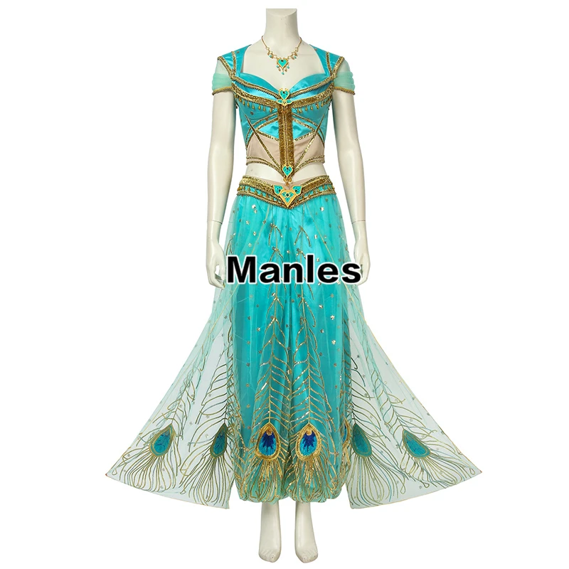 Adult Aladdin Jasmine Princess Cosplay Halloween Costume Party Dress Pants Zsell