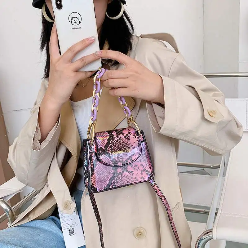 Luxury Ladies Purses Handbags Hot Selling Chain Snake Print Small Square Bag Women Handbags
Luxury Ladies Purses Handbags Hot Selling Chain Snake Print Small Square Bag Women Handbags