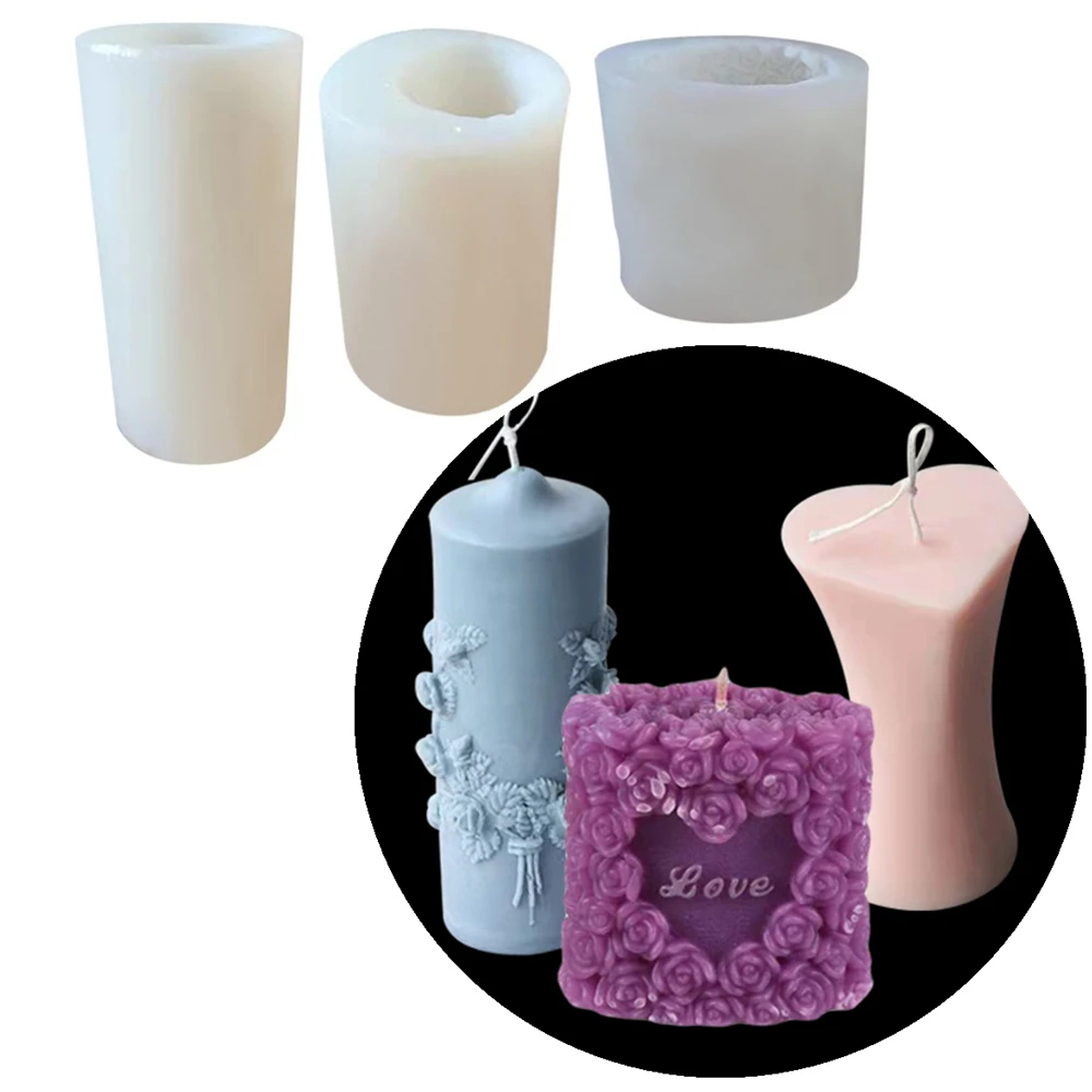 3pcs Romantic Flower Aromatherapy Silicone Molds Wax Mould 3D Cylinder Scented Candle Making Mold
3pcs Romantic Flower Aromatherapy Silicone Molds Wax Mould 3D Cylinder Scented Candle Making Mold