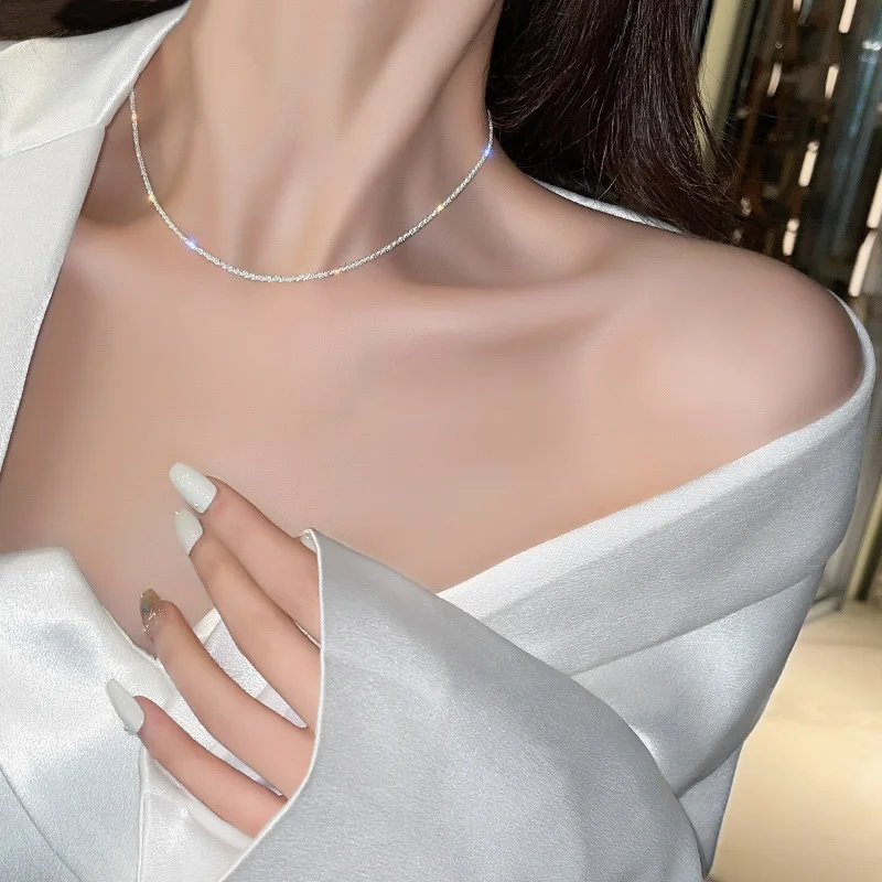 2021 High End Bling Snake Chain Necklace Stainless Steel Jewelry Minimalist Necklace, 18k gold, silver
2021 High End Bling Snake Chain Necklace Stainless Steel Jewelry Minimalist Necklace, 18k gold, silver