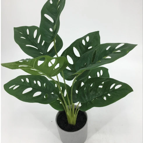 2021 New design real touch latex artificial plant bonsai monstera deliciosa big leaf monstera artificial tree and plantsl, Natural green color
2021 New design real touch latex artificial plant bonsai monstera deliciosa big leaf monstera artificial tree and plantsl, Natural green color