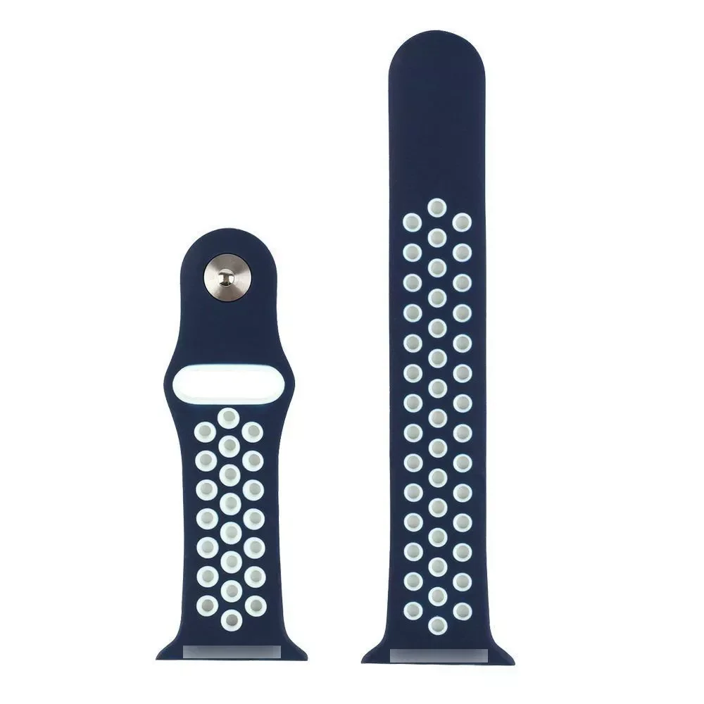 Soft Double Color Perforated 38mm 42mm Sport Bracelet Silicone Watch Bands Straps Wristbands for Apple Watches 7 6 5 4 3 2 1, 51 kinds of color
Soft Double Color Perforated 38mm 42mm Sport Bracelet Silicone Watch Bands Straps Wristbands for Apple Watches 7 6 5 4 3 2 1, 51 kinds of color