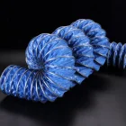 2"-24" PVC round flexible air hose canvas steel wire duct