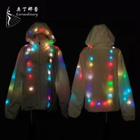 

LED Light Jacket Wears Luminous Clothes Colorful Luminous Stage Performance Glowing Flashing Dance Costume