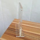 Hot Sale Acrylic Table Acrylic Hot Sale Clear Sign Holder T Shape Acrylic Menu Table Stand With Base