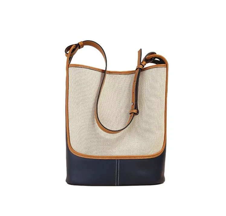 Collective Color Canvas Bucket Bag Summer Large Capacity Handbag 2021 New Temperament Simple Woman Shoulder Bag YGC-246, Customizable colors
Collective Color Canvas Bucket Bag Summer Large Capacity Handbag 2021 New Temperament Simple Woman Shoulder Bag YGC-246, Customizable colors