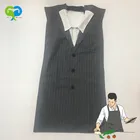 Shirt + Vest Faux Two-piece Adult Bib / Special Waterproof Washable Reusable Bibs Apron AB-243