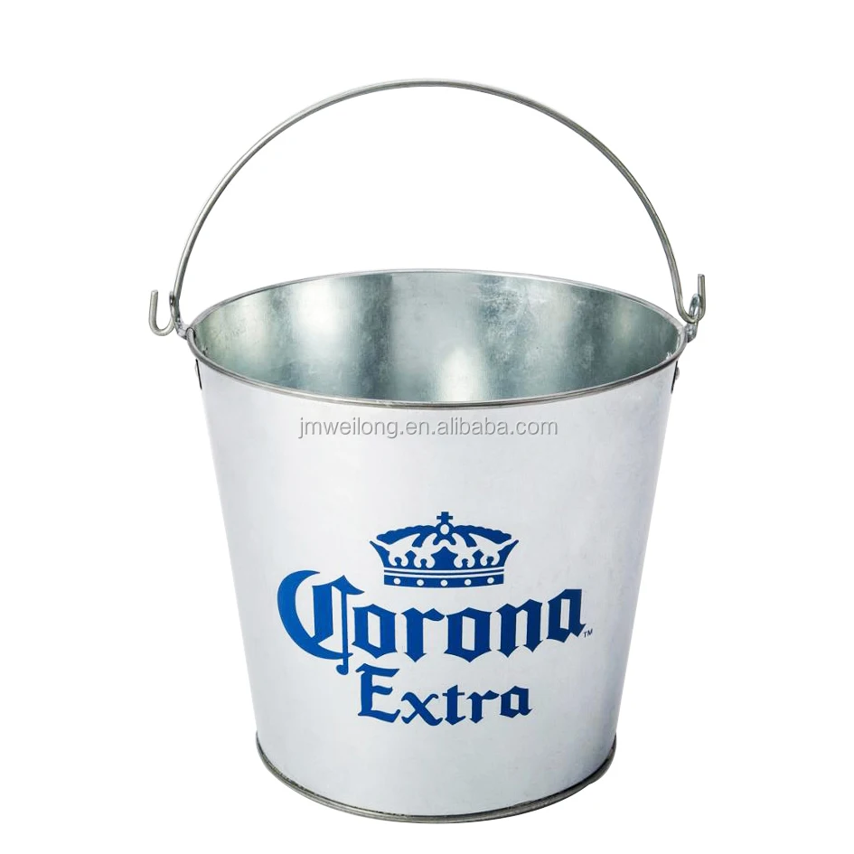 corona galvanized metal ice beer bucket corona ice bucket
