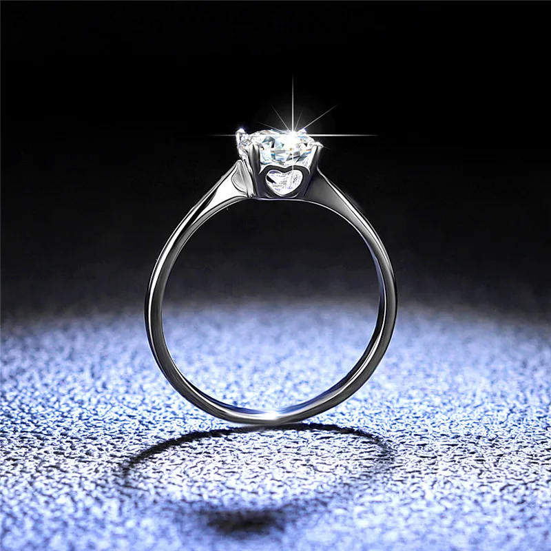 Silver 925 Original 1 Carat Diamond Test Past Brilliant Cut D Color Moissanite Hollow Heart Ring Love Gemstone Wedding Jewelry
Silver 925 Original 1 Carat Diamond Test Past Brilliant Cut D Color Moissanite Hollow Heart Ring Love Gemstone Wedding Jewelry