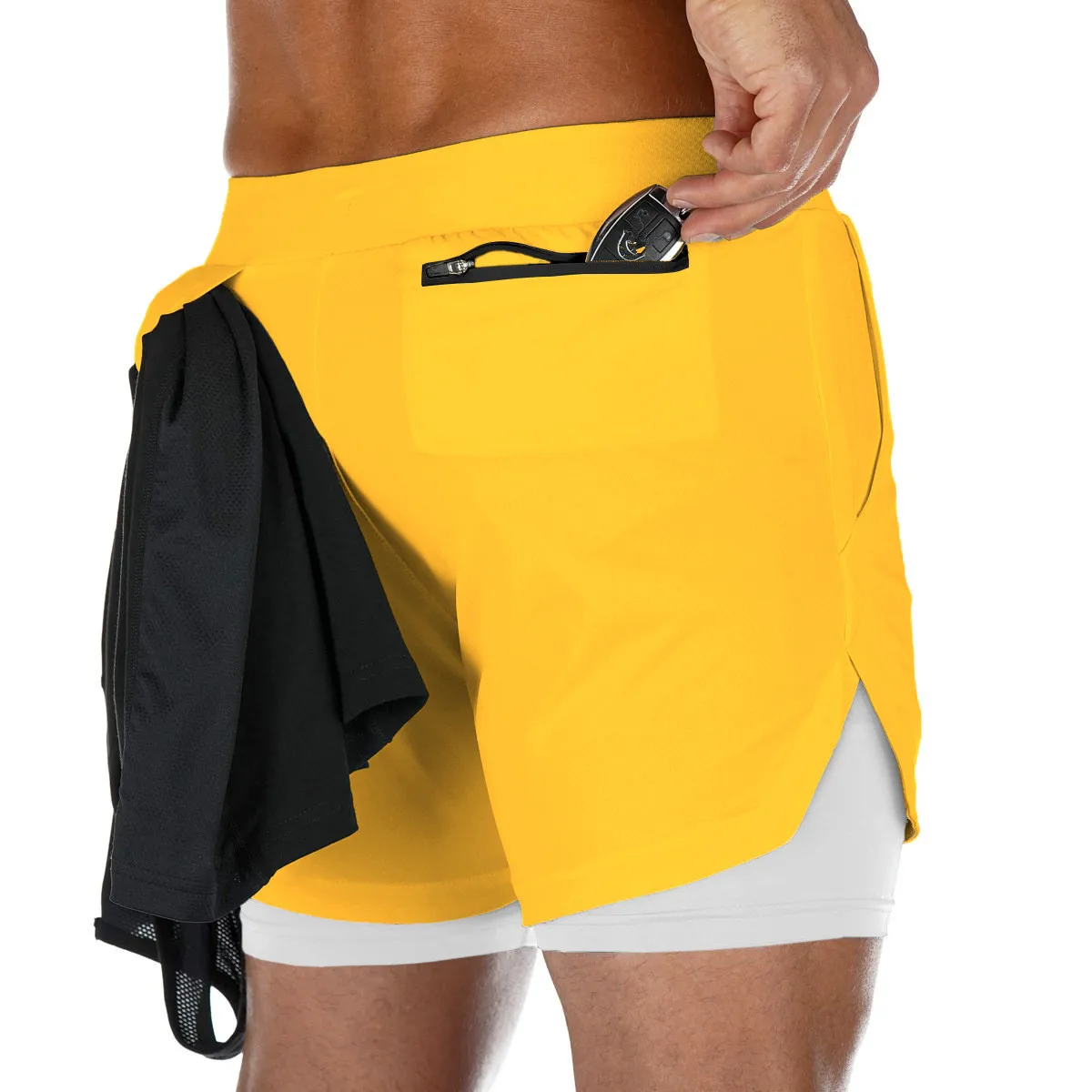 Custom quick-drying Shorts Men Fitness Sports Training Running Short Pants Men's Gym Shorts Two-in-One Ultra Shorts men black
Custom quick-drying Shorts Men Fitness Sports Training Running Short Pants Men's Gym Shorts Two-in-One Ultra Shorts men black