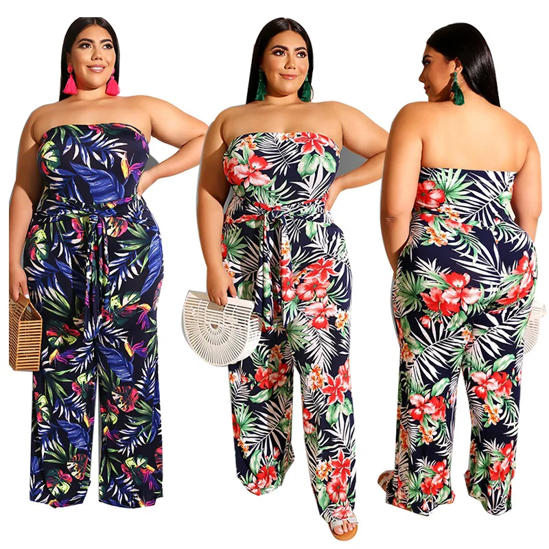 Summer Beach Plus Size Lady Wear Clothes Woman Off Shoulder Floral Leaf Printed Romper Plus Size Rompers Jumpsuit, Pink,blue
Summer Beach Plus Size Lady Wear Clothes Woman Off Shoulder Floral Leaf Printed Romper Plus Size Rompers Jumpsuit, Pink,blue