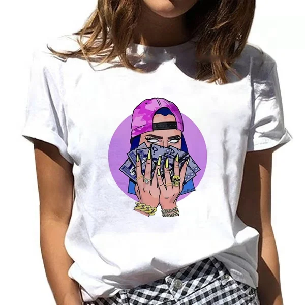 Wholesale Melanin Poppin Printing Female T-shirst Short Sleeve Streetwear Summer Women tees custom printed White T Shirt, Pic
Wholesale Melanin Poppin Printing Female T-shirst Short Sleeve Streetwear Summer Women tees custom printed White T Shirt, Pic