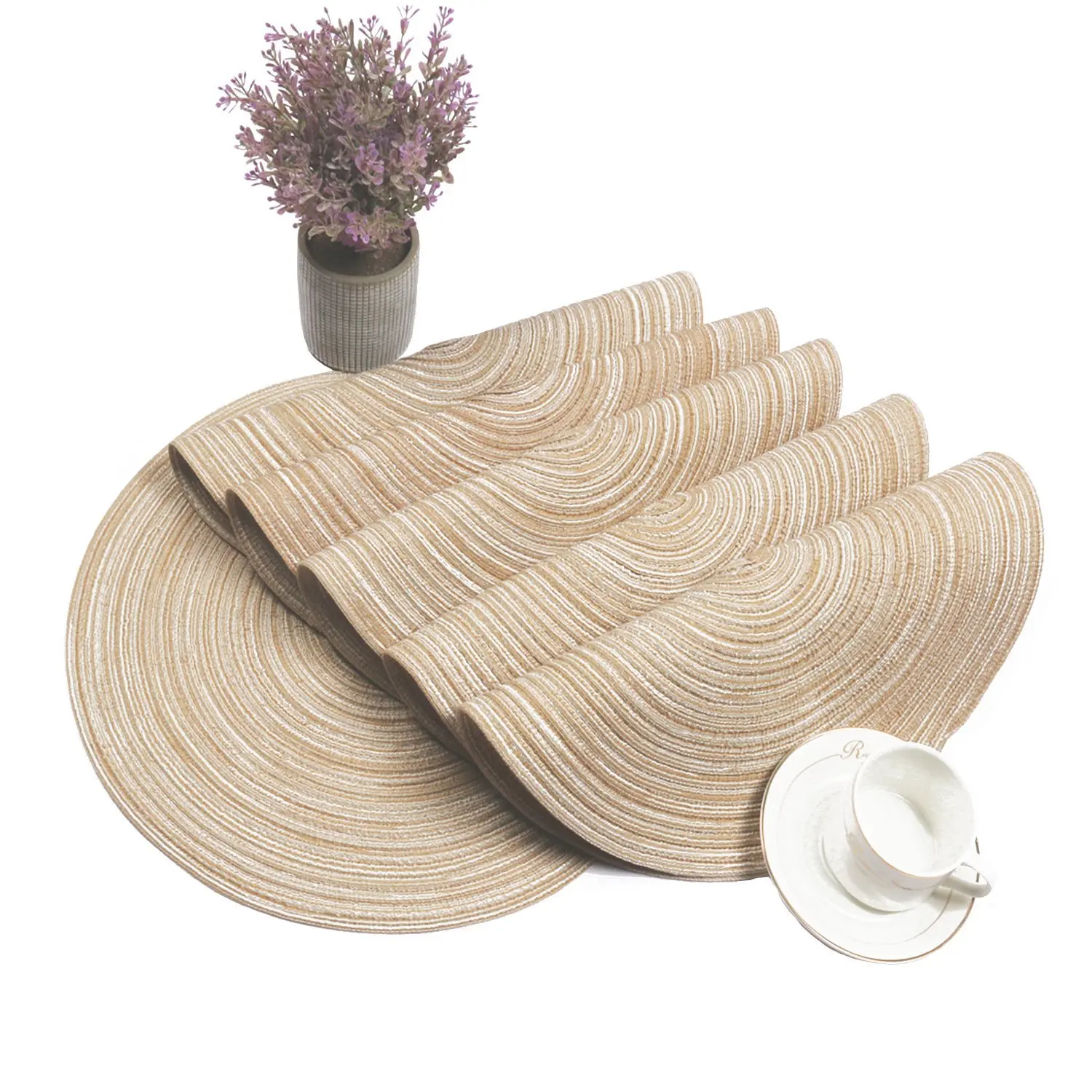Round Braided Placemats Washable Kitchen Table Placemats for Home Wedding Party 36cm Kitchen Accessories, As show
Round Braided Placemats Washable Kitchen Table Placemats for Home Wedding Party 36cm Kitchen Accessories, As show