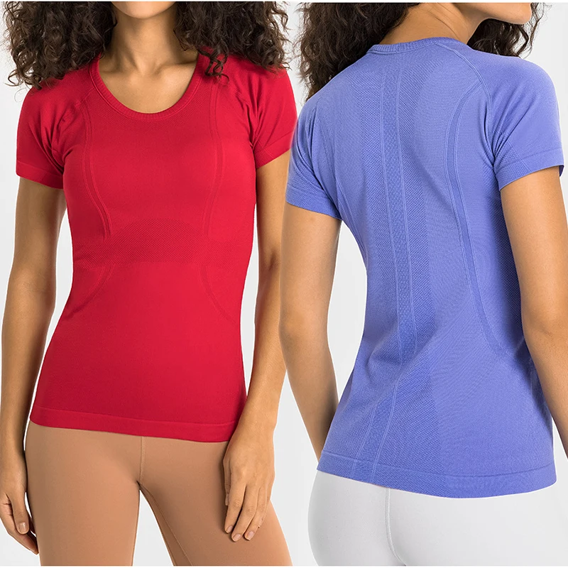 Custom Logo New Soft Slim Yoga Short Sleeve Breathable Workout Running Round Neck Gym Fitness Quick Dry Sports Wear For Women
Custom Logo New Soft Slim Yoga Short Sleeve Breathable Workout Running Round Neck Gym Fitness Quick Dry Sports Wear For Women