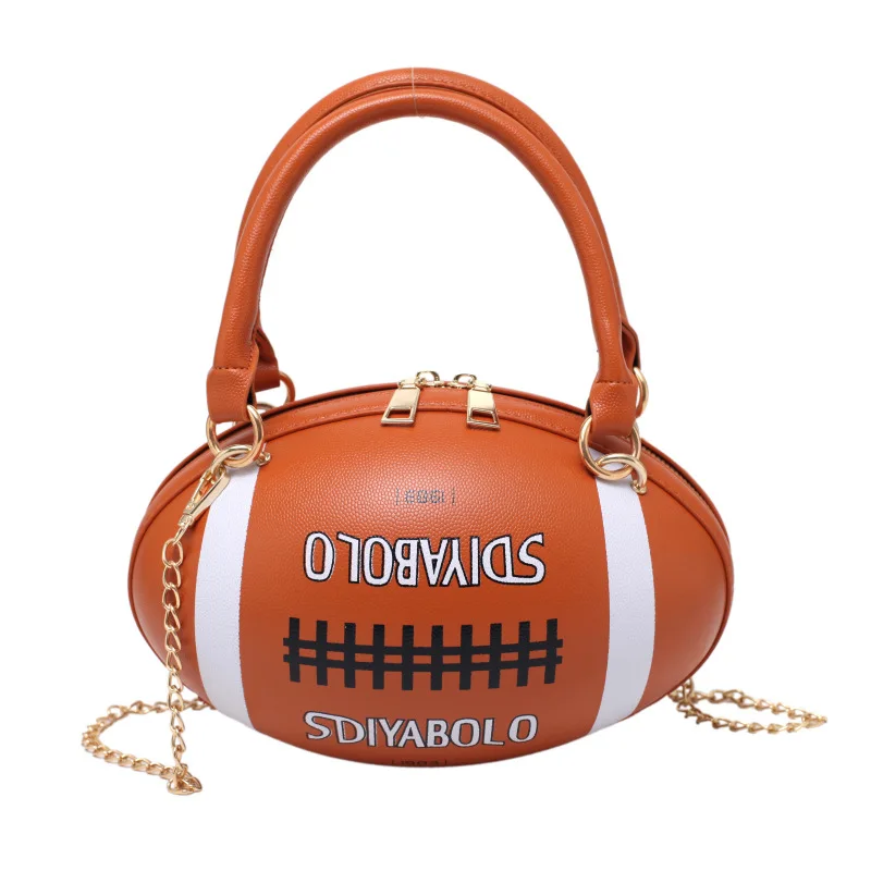 2021 women's bag ins new fashion Korean version football shape chain shoulder bags, 4 colors
2021 women's bag ins new fashion Korean version football shape chain shoulder bags, 4 colors