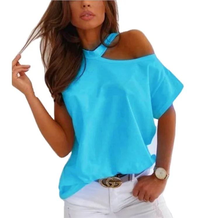 Girls Tshirt Off Shoulder Short Sleeve O Neck 5XL Tshirts Halter 2020 Summer Casual Women's 100% Cotton T-Shirts Tops Women, Multi color optional
Girls Tshirt Off Shoulder Short Sleeve O Neck 5XL Tshirts Halter 2020 Summer Casual Women's 100% Cotton T-Shirts Tops Women, Multi color optional