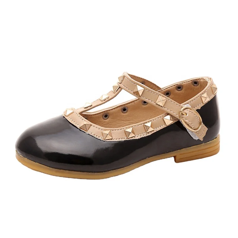 2021 spring and autumn children's sandals princess single dance activities girls rivet leather dance shoes, Black/red/white/pink
2021 spring and autumn children's sandals princess single dance activities girls rivet leather dance shoes, Black/red/white/pink