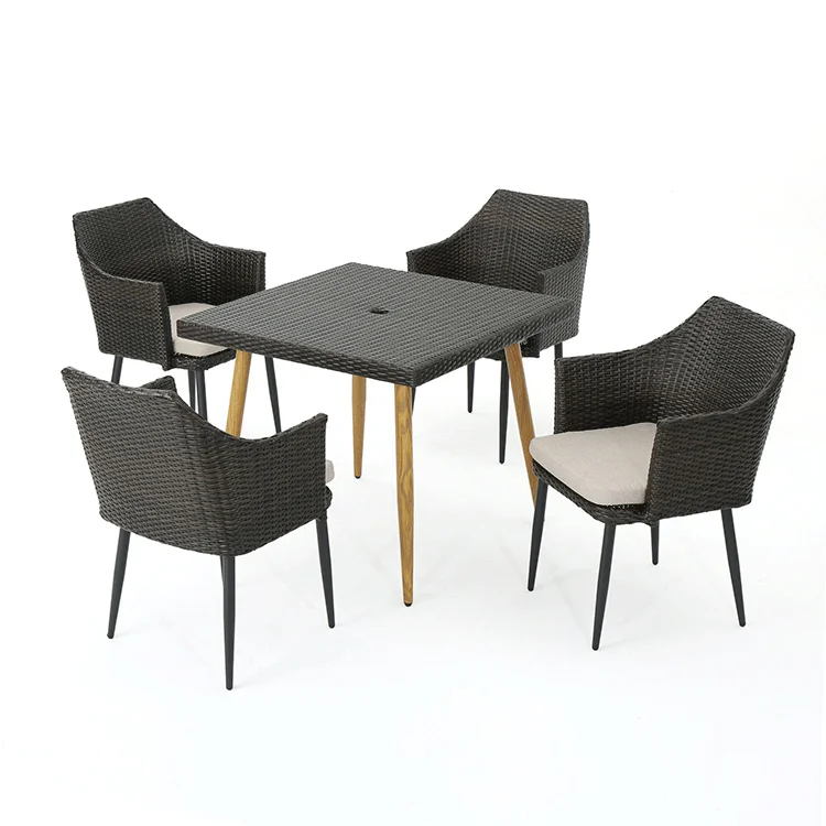 Hot Sell All Weather 5 pcs Outdoor Wicker Furniture Garden Dining Table And Chair Rattan Dining Set
Hot Sell All Weather 5 pcs Outdoor Wicker Furniture Garden Dining Table And Chair Rattan Dining Set