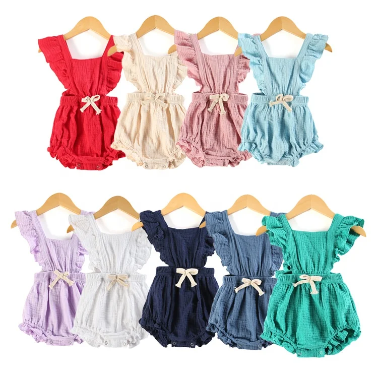 baby infant onesie summer bodysuit 100% cotton muslin crepe baby wear back tie cute solid organic cotton baby clothes
baby infant onesie summer bodysuit 100% cotton muslin crepe baby wear back tie cute solid organic cotton baby clothes