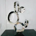 Modern Home Decor Stainless Steel Abstract Art Sculpture