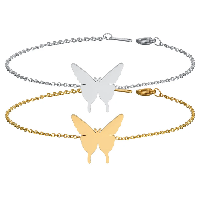 Minimalist personality glossy butterfly bracelet ladies stainless steel chain bracelet (KSS288), Same as the picture
Minimalist personality glossy butterfly bracelet ladies stainless steel chain bracelet (KSS288), Same as the picture
