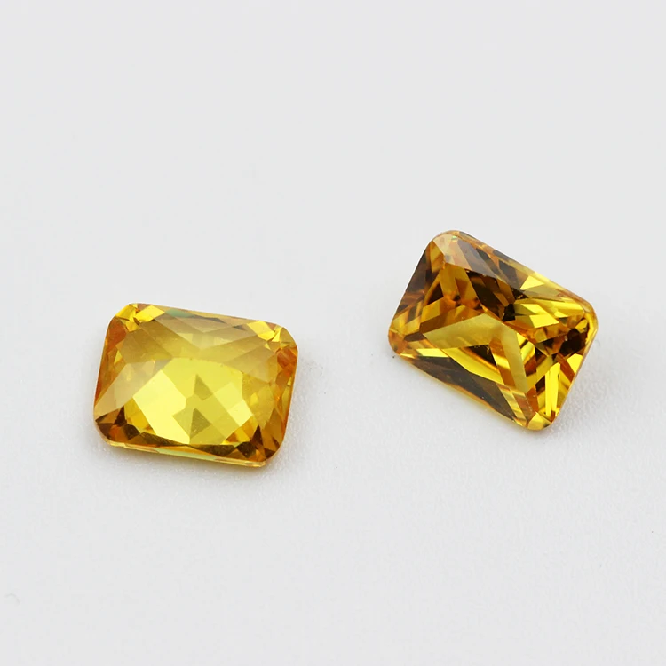 Factory price golden yellow 5x7mm rectangle princess cut cz stone Cubic Zirconia synthetic gemstone
Factory price golden yellow 5x7mm rectangle princess cut cz stone Cubic Zirconia synthetic gemstone