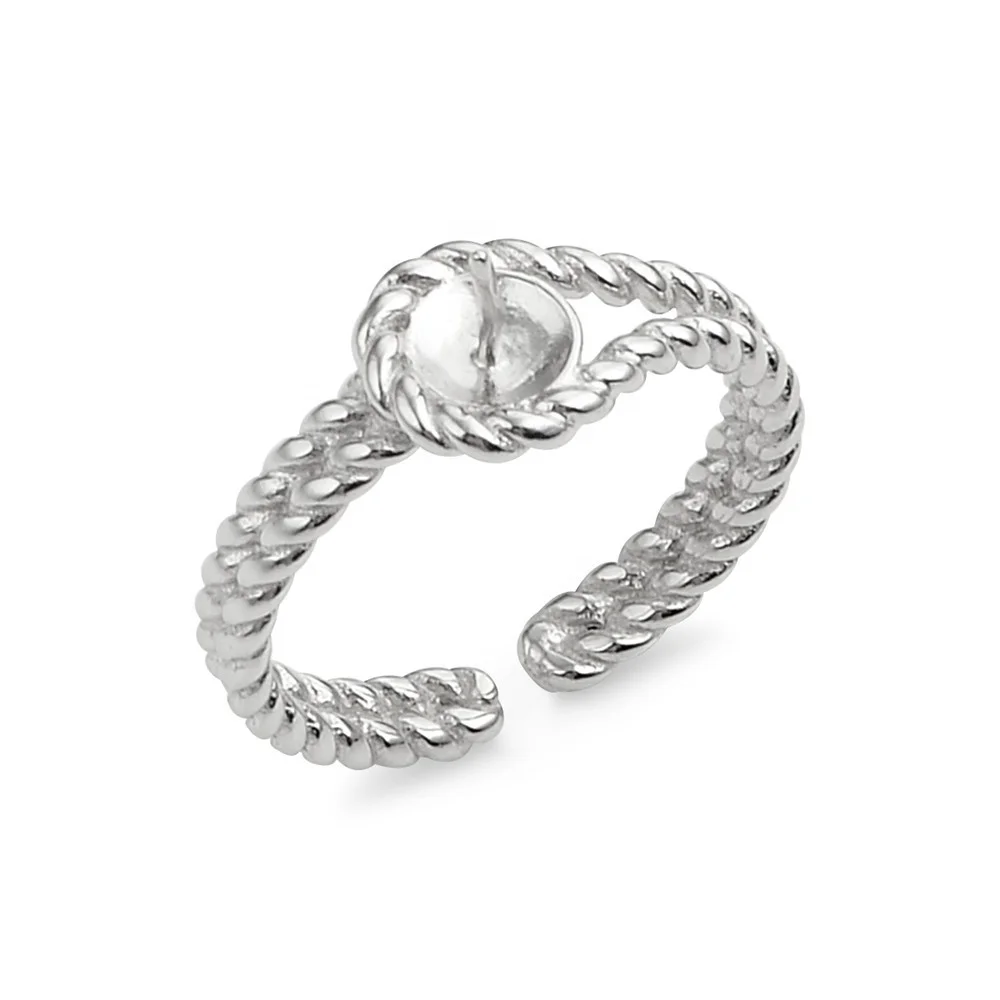 SSR125 Twisted Band Ring Pearl Settings 925 Sterling Silver Blanks DIY Jewellery Making Pearl Mount
SSR125 Twisted Band Ring Pearl Settings 925 Sterling Silver Blanks DIY Jewellery Making Pearl Mount