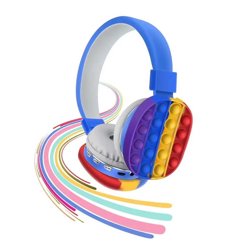 Rainbow Wearable Cute Wireless Headphones Portable Stereo Gift Music Pops Headset Fidget Headphones
Rainbow Wearable Cute Wireless Headphones Portable Stereo Gift Music Pops Headset Fidget Headphones