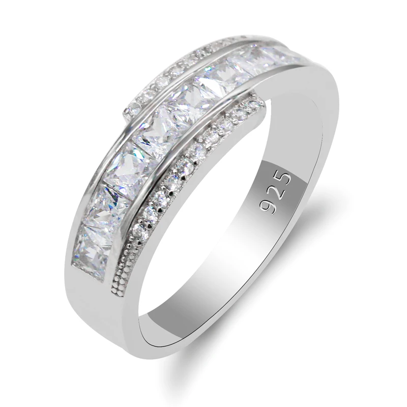 Fashion Silver Ring for Women in 925 Sterling Silver with CZ Zircon Rings for Women Engagement Wedding Jewelry Band
Fashion Silver Ring for Women in 925 Sterling Silver with CZ Zircon Rings for Women Engagement Wedding Jewelry Band
