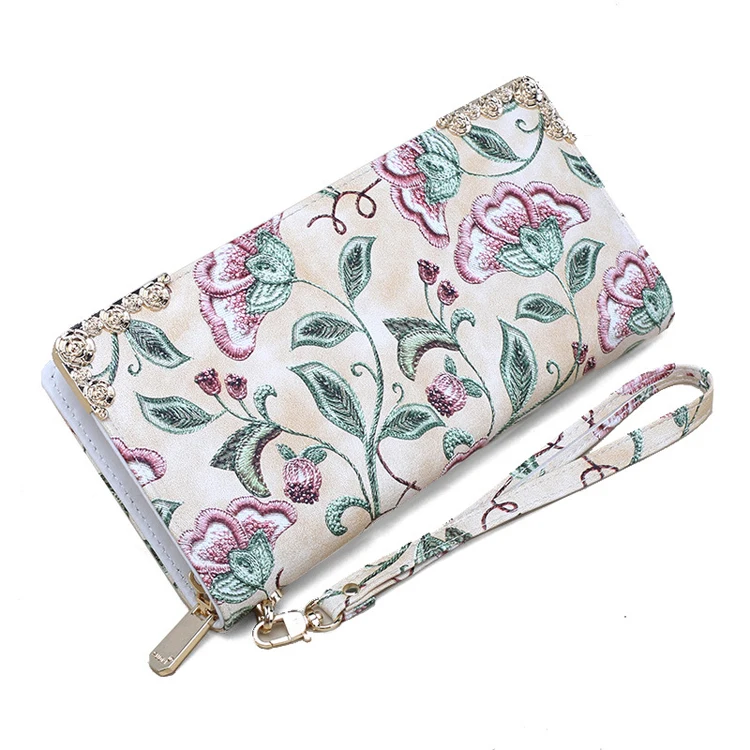 latest fashion women wallet purse with flower embroidery pattern, 4 colors
latest fashion women wallet purse with flower embroidery pattern, 4 colors