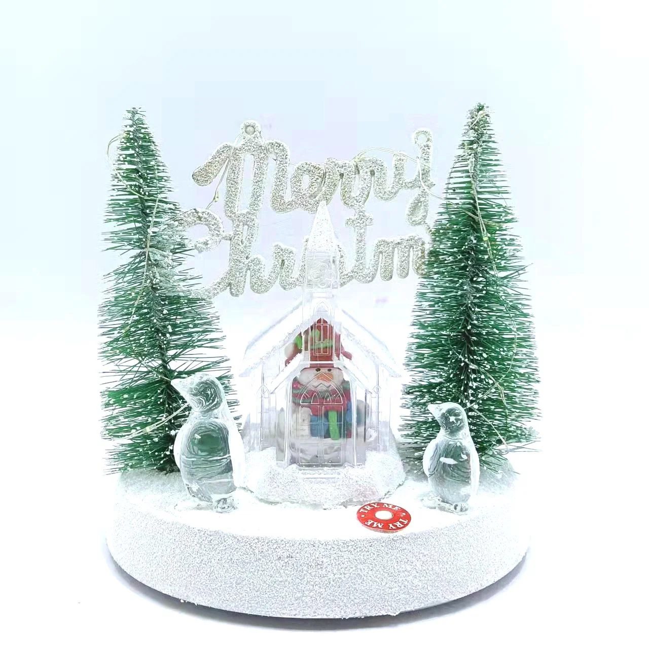Top sale beautiful christmas decoration lighted resin miniature christmas tree scene with music
Top sale beautiful christmas decoration lighted resin miniature christmas tree scene with music