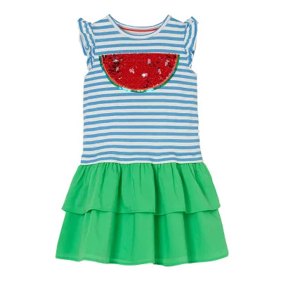 Fashion Summer Sleeveless Kids Stripe Sequins Dress Toddler Girls Cotton Casual Dress, Green
Fashion Summer Sleeveless Kids Stripe Sequins Dress Toddler Girls Cotton Casual Dress, Green