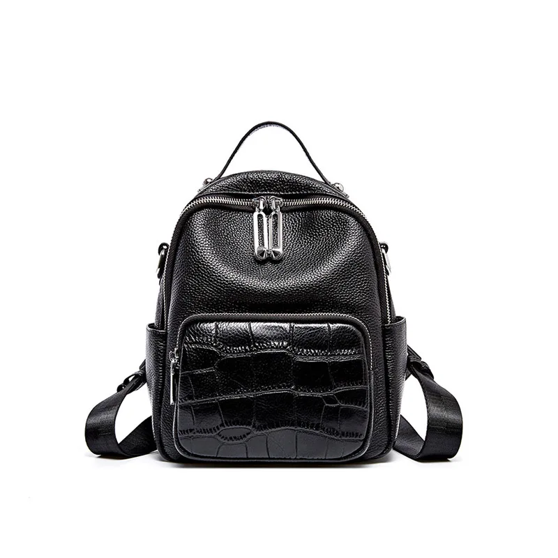 Custom Logo Mini 100% Genuine Leather Backpack Black Branded Alligator Leather Women's Bag Backpack
Custom Logo Mini 100% Genuine Leather Backpack Black Branded Alligator Leather Women's Bag Backpack