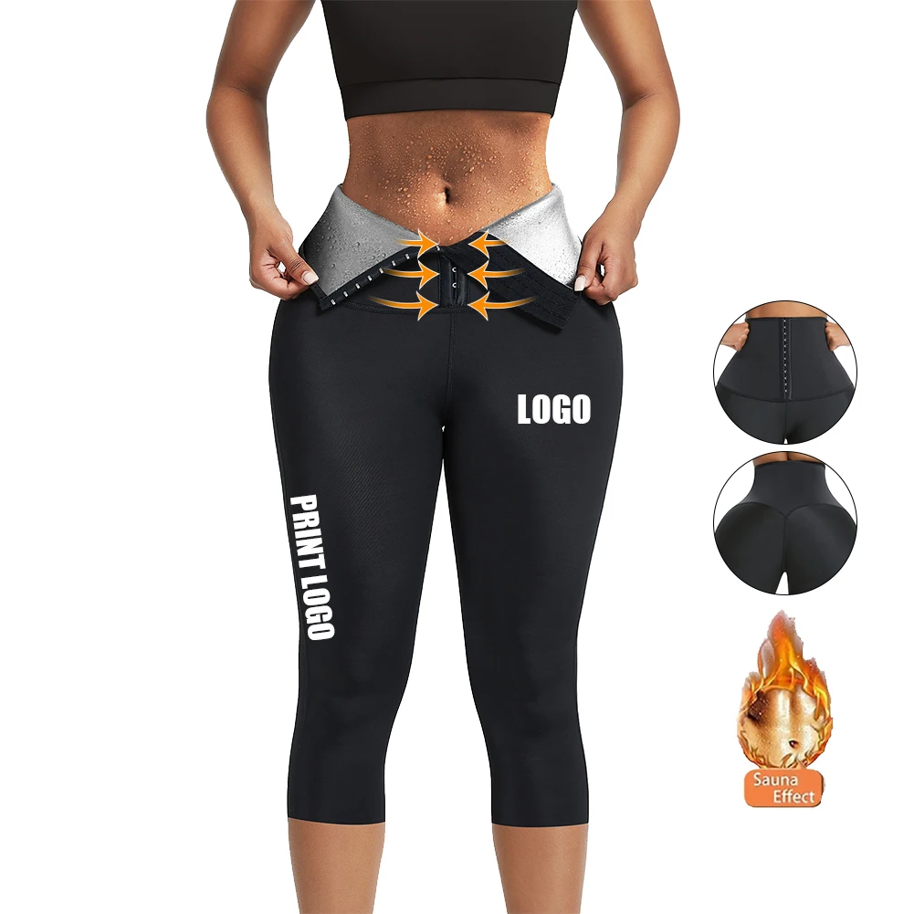 Custom Logo Summer Jogging Wear Lose Weight Fitness Neoprene Sauna Sweat Capris Pants Women Waist Trimmer Trainer Leggings, As show
Custom Logo Summer Jogging Wear Lose Weight Fitness Neoprene Sauna Sweat Capris Pants Women Waist Trimmer Trainer Leggings, As show