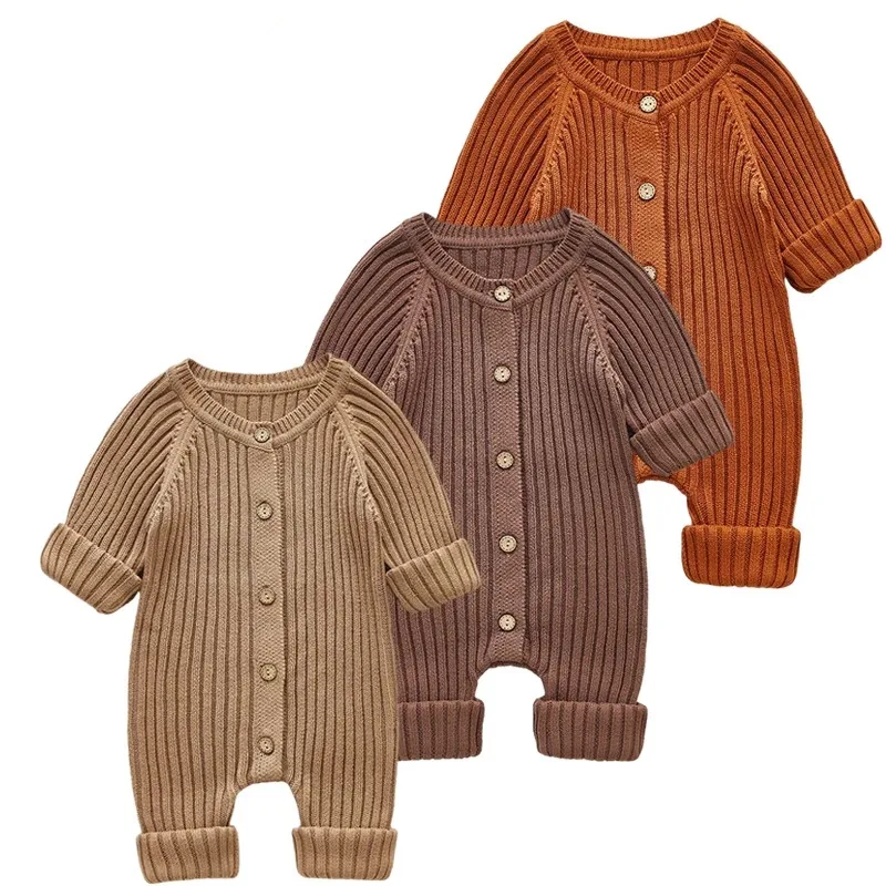 Autumn Baby Romper Knitted Newborn Girl Boy Jumpsuit Outfit Solid Toddler Children Clothing Long Sleeve Rompers
Autumn Baby Romper Knitted Newborn Girl Boy Jumpsuit Outfit Solid Toddler Children Clothing Long Sleeve Rompers