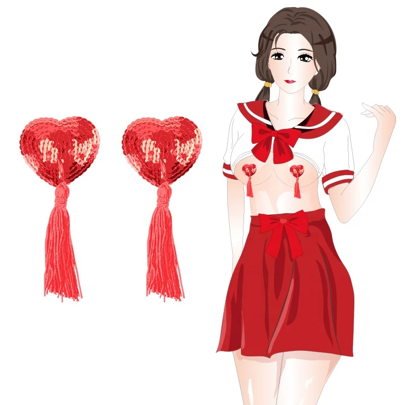 Dropshipping Reusable Self Adhesive Heart Style Tassel Design Breast Women Nipple Pasties Cover, Black/red/purple/gold/pink
Dropshipping Reusable Self Adhesive Heart Style Tassel Design Breast Women Nipple Pasties Cover, Black/red/purple/gold/pink