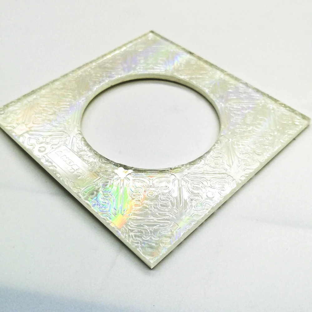 Sheet Tempered Glass Factory Custom Square Hole Patterned Glass