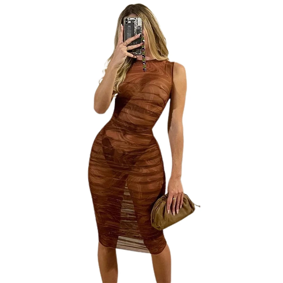 K21D03636 Women Summer Clothes 2021 Mesh See-through Dress Elegant Party Street Summer Outfits For Women Estido De Verano
K21D03636 Women Summer Clothes 2021 Mesh See-through Dress Elegant Party Street Summer Outfits For Women Estido De Verano