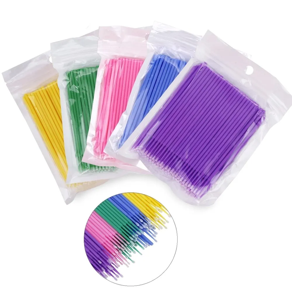 Eyelash Micro Brush Makeup Eyelash Extension Brush Disposable Single Hair Remover Applicator Cotton Swab Tool, Muti-colors
Eyelash Micro Brush Makeup Eyelash Extension Brush Disposable Single Hair Remover Applicator Cotton Swab Tool, Muti-colors