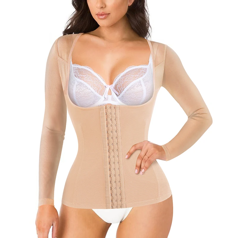 Wholesale Ladies Shapewear Tops Tummy Control Body Shaping Long Sleeve Slim Shapewear for Women
Wholesale Ladies Shapewear Tops Tummy Control Body Shaping Long Sleeve Slim Shapewear for Women