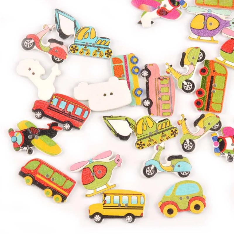 Two hole printed cars, planes, motorcycles an shape wood sewing Cute buttons for children
Two hole printed cars, planes, motorcycles an shape wood sewing Cute buttons for children