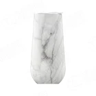 Customizable Marble Insulated Coffee Mug, Double Wall Vacuum Stainless Steel Coffee Water Tumbler Cup with Lid