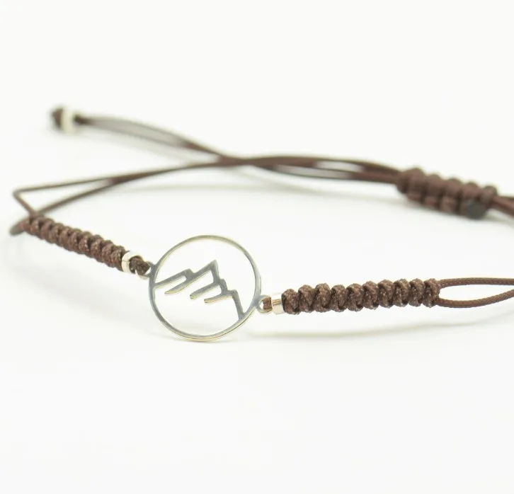 Inspire jewelry mountain charm bracelet Mens gift unisex climbing bracelet Snake knot braided cord.Waterproof bracelet wholesale, Silver,gold,rose gold,black and so on
Inspire jewelry mountain charm bracelet Mens gift unisex climbing bracelet Snake knot braided cord.Waterproof bracelet wholesale, Silver,gold,rose gold,black and so on