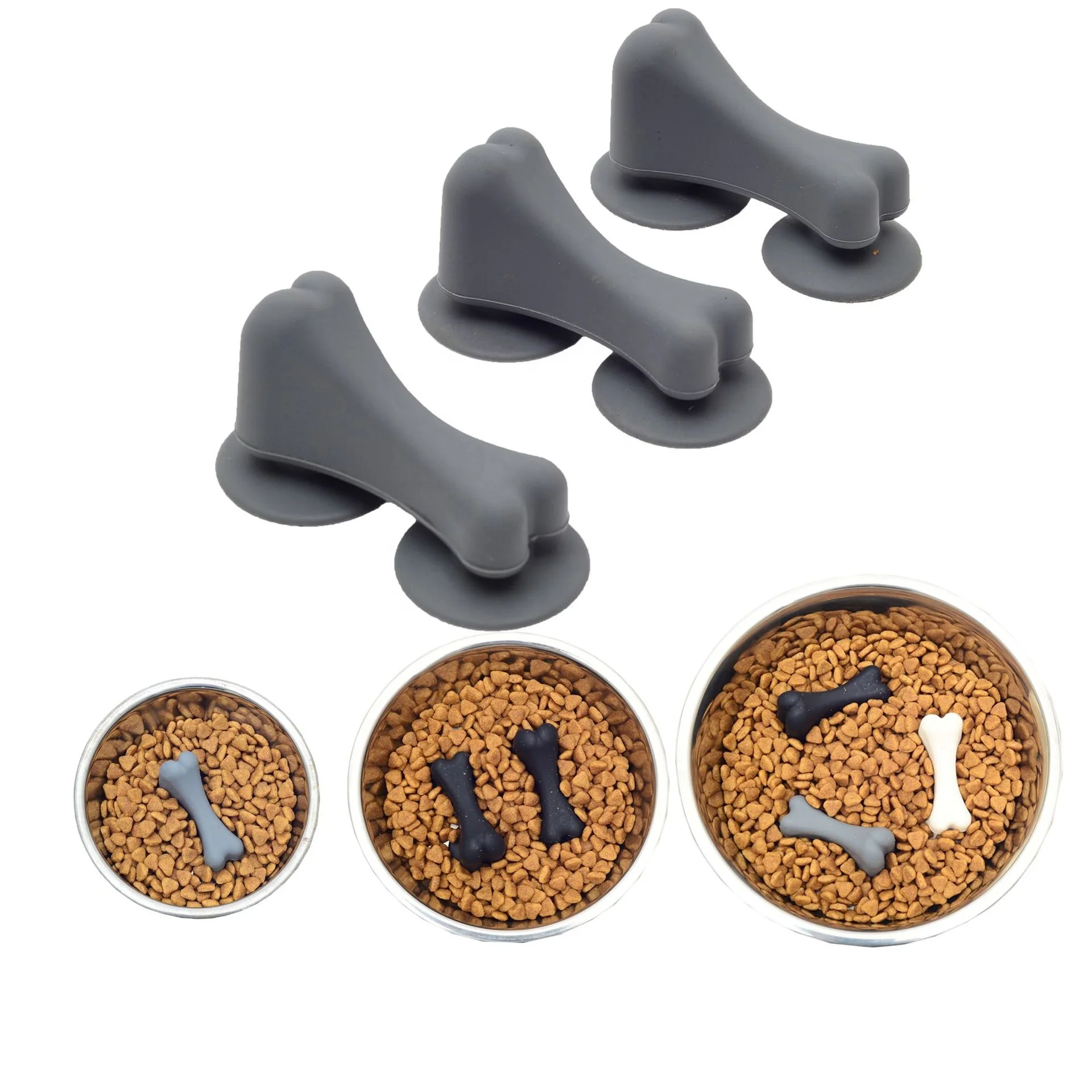 OEM Mascota Feeder Silicone Slow Feeder Tool bone shape Insert -turn Almost Dish Into Folding Bowl Perro Slow Feeder Tool
OEM Mascota Feeder Silicone Slow Feeder Tool bone shape Insert -turn Almost Dish Into Folding Bowl Perro Slow Feeder Tool