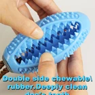 Amazon High Quality Toothbrush Teeth Cleaning Puppy Pet Food Leaking Ball Chewing Dog Toys Chew Bite Toy