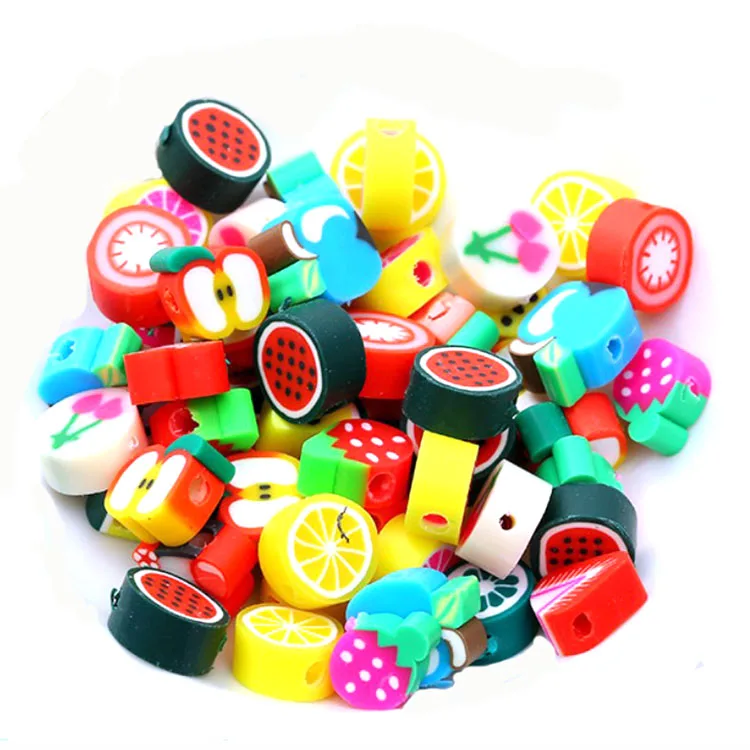 10mm polymer fruit slice bead with hole design, can be used for bracelet necklace making
10mm polymer fruit slice bead with hole design, can be used for bracelet necklace making
